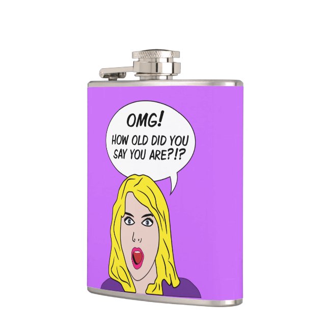 RETRO COMICS custom flask (Left)