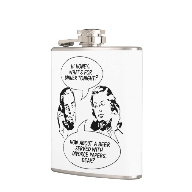 RETRO COMICS custom flask (Left)