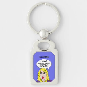 RETRO COMICS custom key chain