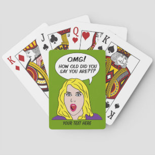 RETRO COMICS custom playing cards