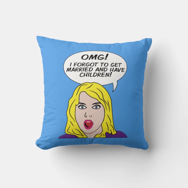 RETRO COMICS throw pillow (Front)
