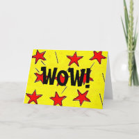 Retro Comix Stars "WOW!"