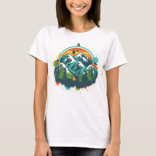 Retro Compass Adventure Tee for Nature Lovers