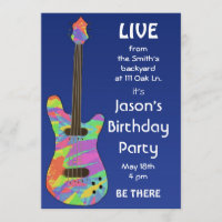 Retro Concert Poster Customizable Invitation