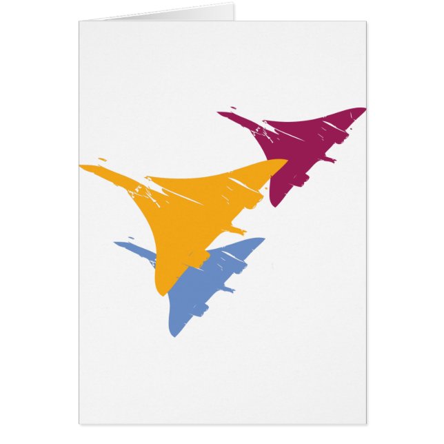 Retro Concorde Jet Airplane Aviation Flight Design (Front)