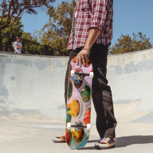 Retro Coney Island frog Skateboard
