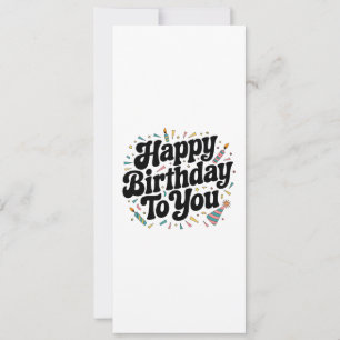 Retro Confetti Birthday Invitation