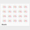 Retro Confetti Birthday Stickers