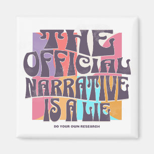 Retro Conspiracy Theory Magnet
