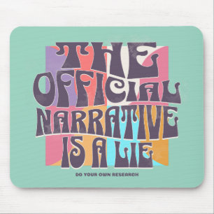 Retro Conspiracy Theory Mouse Pad