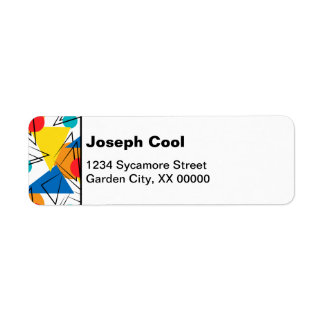 Retro Contemporary Geometric Colourful Personalize