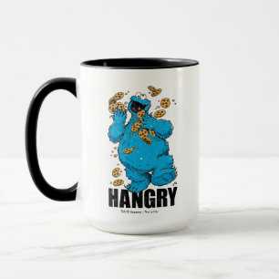 Retro Cookie Monster   Hangry Mug