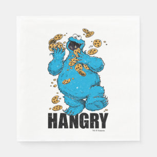Retro Cookie Monster   Hangry Napkin