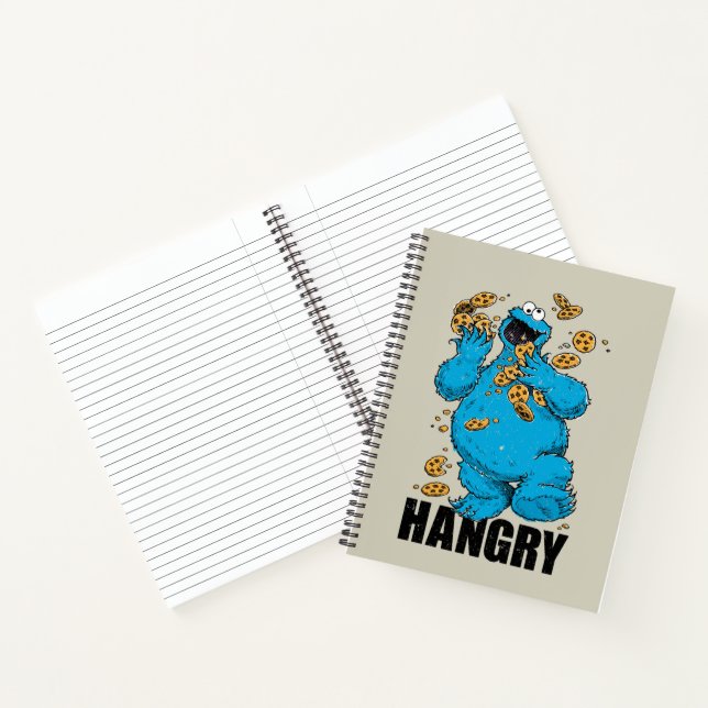 Retro Cookie Monster | Hangry Notebook (Inside)