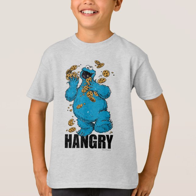 Retro Cookie Monster | Hangry T-Shirt (Front)