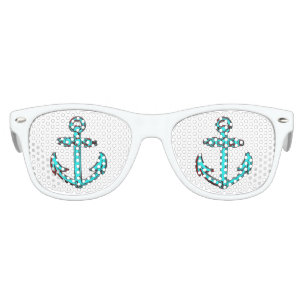 Retro cool anchor beach party sunglasses