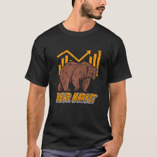 Retro Cool Bear Market Stock Crypto Investor Prese T-Shirt