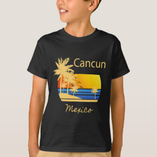 Retro Cool Cancun Original Mexico Beaches Novelty T-Shirt