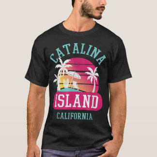 Retro Cool Catalina Island Sunset T-Shirt