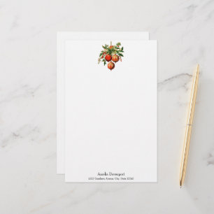 Retro Cool Christmas Tree Decorations Stationery