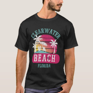 Retro Cool Clearwater Beach Original Florida Sunse T-Shirt