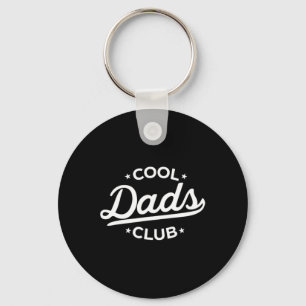 Retro Cool Dads Club Funny Dad Pocket Fathers Day Keychain