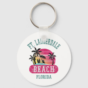 Retro Cool Ft. Lauderdale Vintage Mens Womens Fl B Keychain