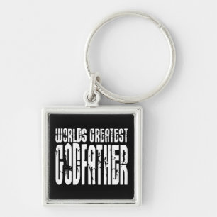 Retro Cool Godfathers : World's Greatest Godfather Keychain
