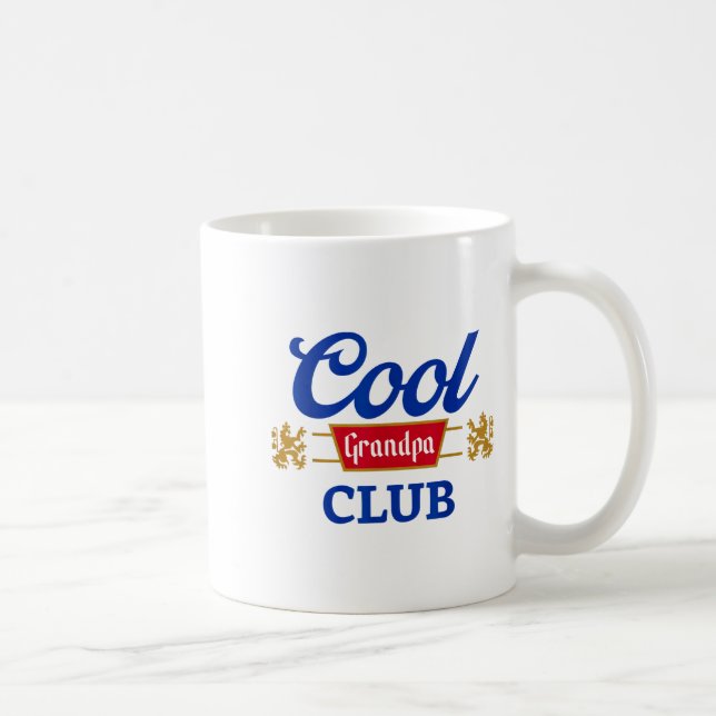 Retro Cool Grandpa Club Family Matching Father's D Coffee Mug (Right)