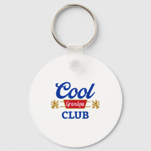 Retro Cool Grandpa Club Family Matching Father's D Keychain
