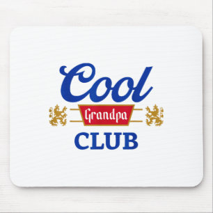 Retro Cool Grandpa Club Family Matching Father's D Mouse Pad
