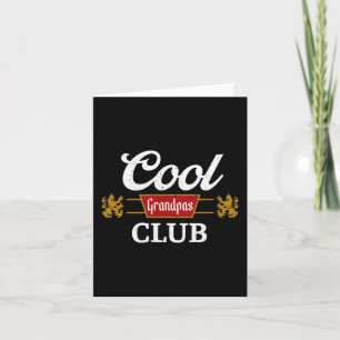 Retro Cool Grandpas Club Family Matching Father's  Card