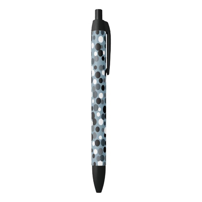 Retro Cool Grey Dots Writing Pens Gift (Bottom (Vertical))