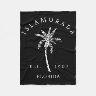 Retro Cool Islamorada Vintage Florida Palm Tree No Fleece Blanket