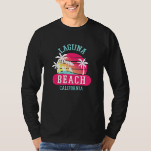 Retro Cool Laguna Beach California Beaches Sunset  T-Shirt
