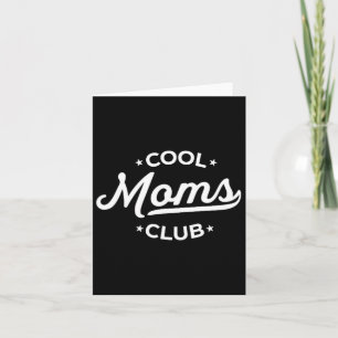Retro Cool Moms Club Family Funny Mom Pocket Mothe Card