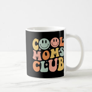 Retro Cool Moms Club Mom Smile Happy Face Mothers Coffee Mug
