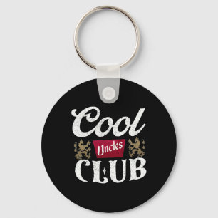 Retro Cool Uncles Club Best Uncle Ever Funny Fathe Keychain