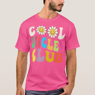Retro Cool Uncles Club Smile Face Funny New Uncle T-Shirt