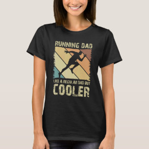 Retro Cooler Father Marathoner Marathon Runner Run T-Shirt
