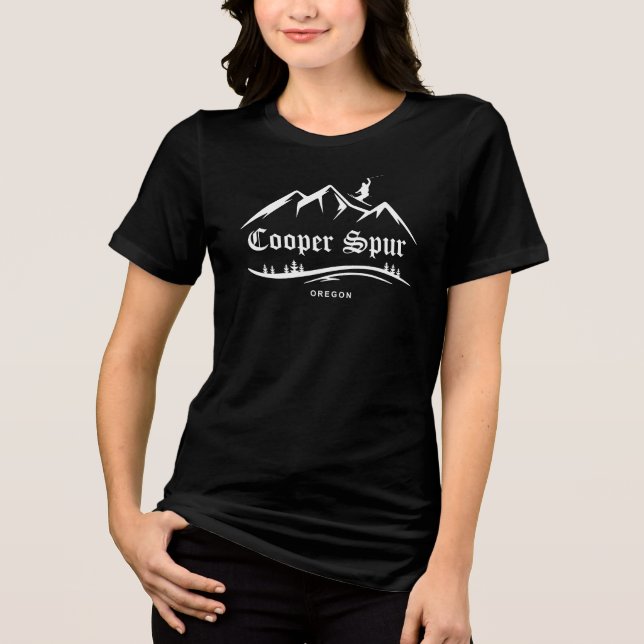 Retro Cooper Spur Ski Adventure Tri-Blend Shirt (Front)