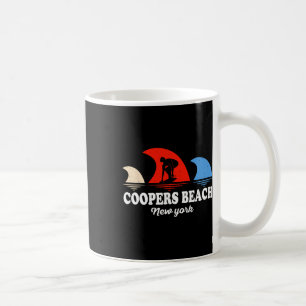 Retro Coopers Beach New York Surfboarding Coffee Mug