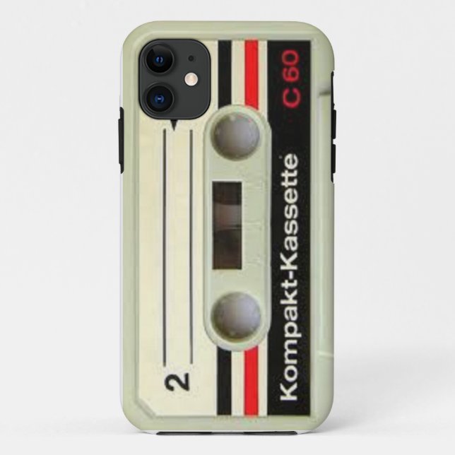 Rétro coque iphone d'enregistreur à cassettes (Dos)