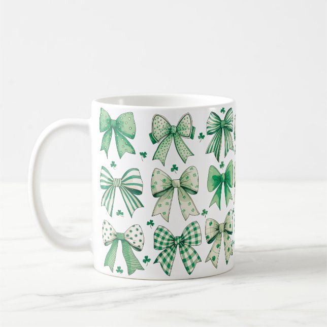 Retro Coquette St Patrick's Day - C004 Coffee Mug (Left)