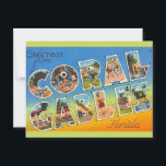 Retro Coral Gables Florida Postcard<br><div class="desc">A retro postcard for Coral Gables,  Florida repurposed!</div>