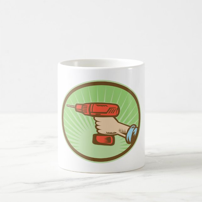 Retro Cordless Drill Coffee Mug (Creator Uploaded)