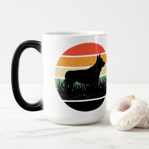 Retro Corgi Sunset Magic Mug