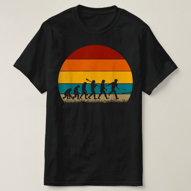 Retro Cornhole Evolution Funny Cornhole T-Shirt (Design Front)