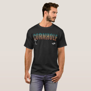 Retro Cornhole Funny Party Game Distressed T-Shirt