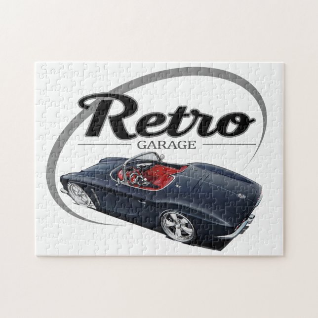 Retro Corvette Jigsaw Puzzle (Horizontal)